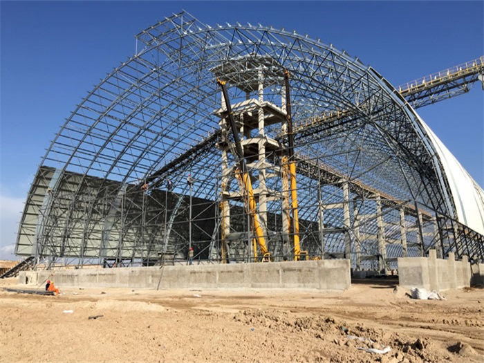 公主岭煤机油桶翘工程网架